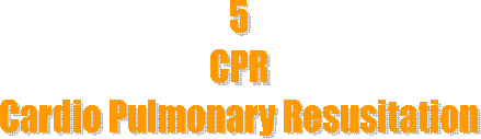 5
CPR
Cardio Pulmonary Resusitation
